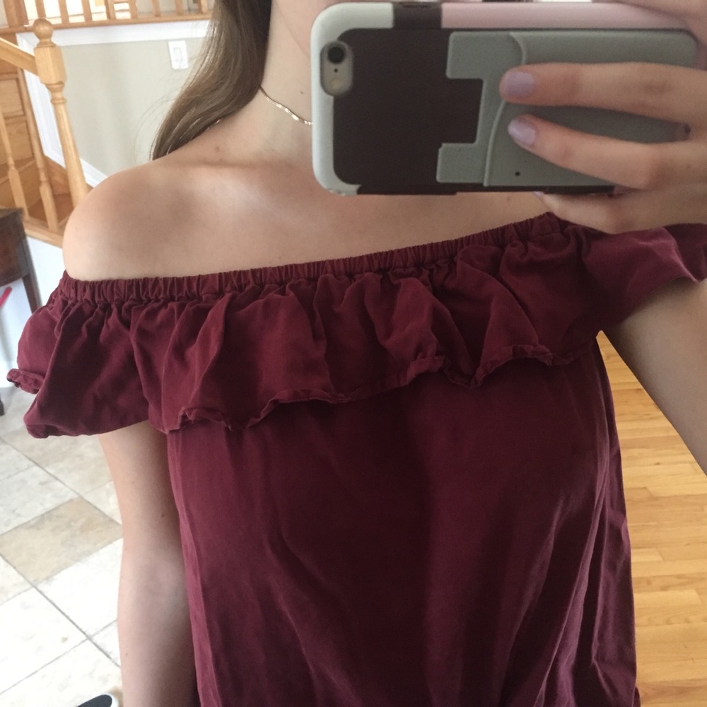 Off the Shoulder Ruffle Top